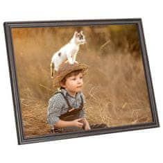 Vidaxl Foto okvirji 3 kosi stenski črni 40x50 cm MDF