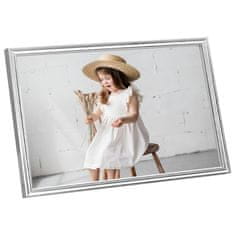 Vidaxl Foto okvirji 3 kosi stenski/namizni srebrni 59,4x84 cm
