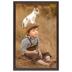 Vidaxl Foto okvirji 5 kosov stenski črni 42x59,4 cm MDF