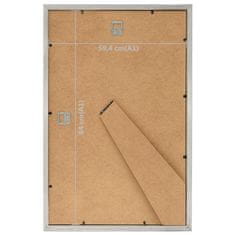 Vidaxl Foto okvirji 3 kosi stenski/namizni srebrni 59,4x84 cm