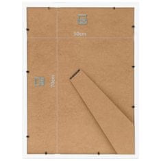 Vidaxl Foto okvirji 5 kosov stenski/namizni beli 50x70 cm MDF