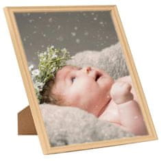 Vidaxl Foto okvirji 3 kosi namizni svetel hrast 28x35 cm