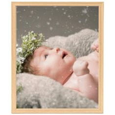 Vidaxl Foto okvirji 3 kosi namizni svetel hrast 28x35 cm