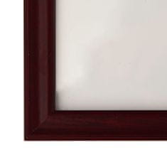 Greatstore Foto okvirji 3 kosi stenski/namizni temno rdeči 59,4x84 cm