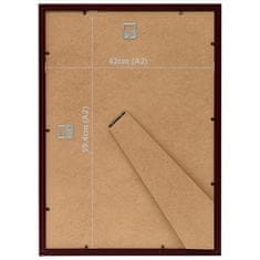 Vidaxl Foto okvirji 5 kosov stenski/namizni temno rdeči 42x59,4 cm
