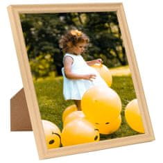 Vidaxl Foto okvirji 5 kosov stenski svetel hrast 50x60 cm