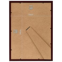 Vidaxl Foto okvirji 3 kosi stenski temno rdeči 70x90 cm