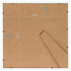 Vidaxl Foto okvirji 5 kosov stenski beli 50x50 cm MDF