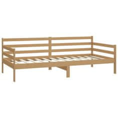Vidaxl Pasja postelja medeno rjava trdna borovina 90x200 cm