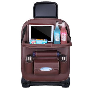 MG Car Seat organizator za avto, rjav