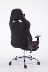 BHM Germany Gaming stol Racing Limit, tekstil, črna / rdeča
