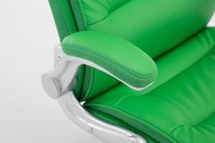 BHM Germany Pisarniški fotelj Villach, umetno usnje, zelena barva