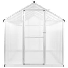 Vidaxl Rastlinjak iz aluminija 421x190x195 cm 15,6 m³