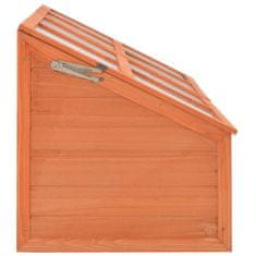 Vidaxl Rastlinjak iz lesa 180x57x62 cm