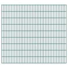 shumee 2D ograjni paneli, 2,008 x 1,83 m, 22 m, zeleni