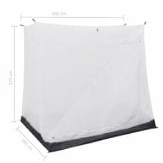 Greatstore Univerzalna spalnica za šotor siva 200x180x175 cm
