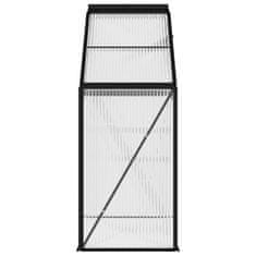 Vidaxl Rastlinjak antraciten iz aluminija 1,33 m2