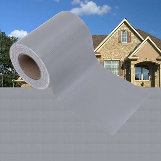 Vidaxl Vrtna platna za zasebnost 4 kosi PVC 35x0,19 m mat svetlo sivi
