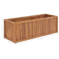 Vidaxl Visoka greda 150x50x50 cm trdna tikovina