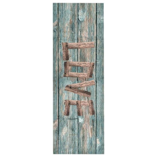 Vidaxl Kuhinjska talna preproga pralna Love 45x150 cm