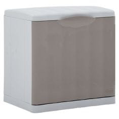 Vidaxl Koš za ločevanje odpadkov taupe 20L 40x30x40 cm