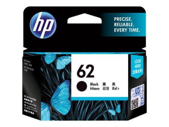 HP 62 črna kartuša (C2P04AE)