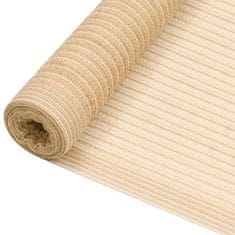 Vidaxl Zaščitna mreža bež 1,2x50 m HDPE 150 g/m2