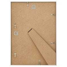 Vidaxl Foto okvirji 3 kosi stenski/namizni beli 18x24 cm MDF