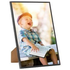 Vidaxl Foto okvirji 3 kosi stenski/namizni črni 70x90 cm MDF