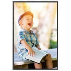 Vidaxl Foto okvirji 3 kosi stenski črni 50x70 cm MDF