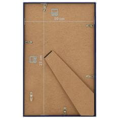 Vidaxl Foto okvirji 3 kosov namizni modri 10x15 cm MDF