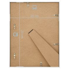 Vidaxl Foto okvirji 5 kosov namizni beli 20x25 cm MDF