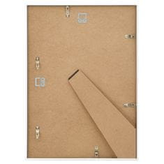 Vidaxl Foto okvirji 3 kosi stenski/namizni beli 15x21 cm MDF