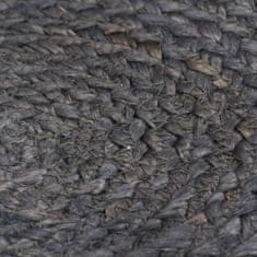 Greatstore Pogrinjki 4 kosi temno sivi 38 cm okrogli iz jute
