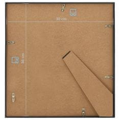 Vidaxl Foto okvirji 5 kosov namizni črni 30x30 cm MDF