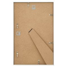 Vidaxl Foto okvirji 3 kosi stenski/namizni beli 10x15 cm MDF