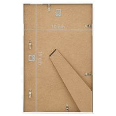 Vidaxl Foto okvirji 5 kosov namizni beli 10x15 cm MDF