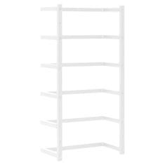 Vidaxl Stojalo za brisače belo 24x12x48 cm jeklo