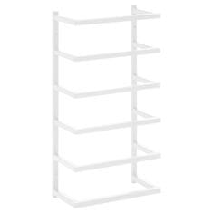 Vidaxl Stojalo za brisače belo 24x12x48 cm jeklo