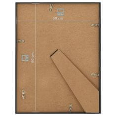 Vidaxl Foto okvirji 3 kosi stenski črni 50x60 cm MDF