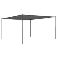 Vidaxl Paviljon z nagnjeno streho 400x400x264 cm antraciten 180 g/m2
