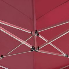 Greatstore Profesionalni šotor za zabave aluminij 6x3 m vinsko rdeč