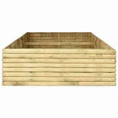 Vidaxl Visoka greda 300x150x48 cm impregnirana borovina 19 mm