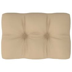 Vidaxl Blazina za kavč iz palet bež 60x40x12 cm