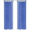 Prosojne zavese 2 kosa 140x245 cm kraljevsko modre barve