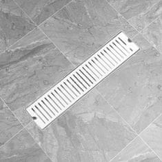 Vidaxl Kanaleta za tuš z režami 53x14 cm nerjaveče jeklo