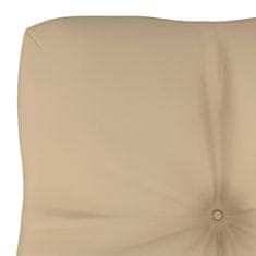 Vidaxl Blazina za kavč iz palet bež 60x40x12 cm