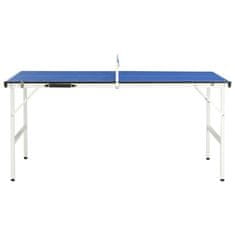 Vidaxl Miza za namizni tenis z mrežo 152x76x66 cm modra