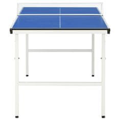 Greatstore Miza za namizni tenis z mrežo 152x76x66 cm modra