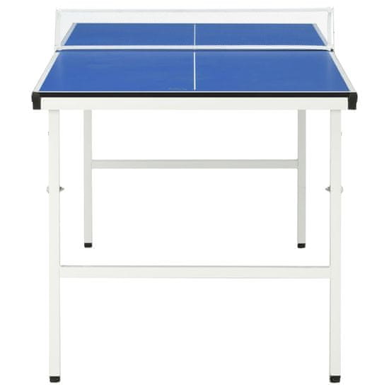 shumee Miza za namizni tenis z mrežo 152x76x66 cm modra